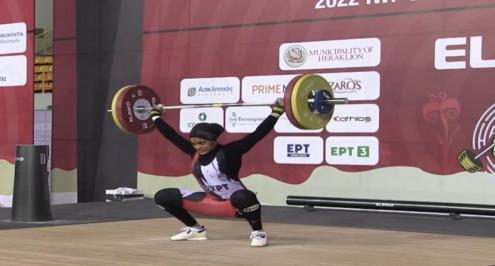 نعمة سعيد تتوج مصر بذهبيتين في رفع الأثقال